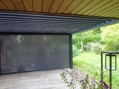 POSE D'UNE PERGOLA BIOCLIMATIQUE À LAVENTIE