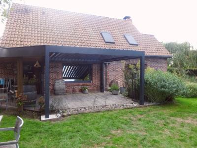 POSE D'UNE PERGOLA BIOCLIMATIQUE À LAVENTIE