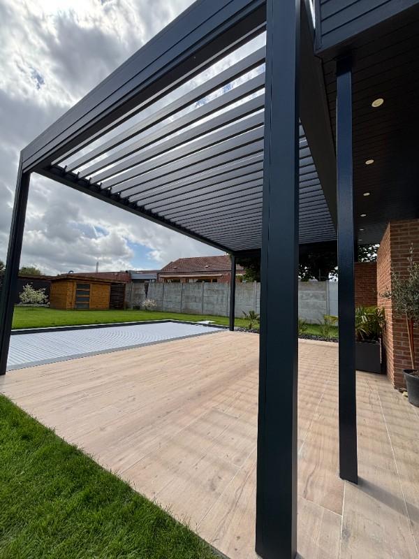 Installation d'une Pergola Bioclimatique à Gondecourt
