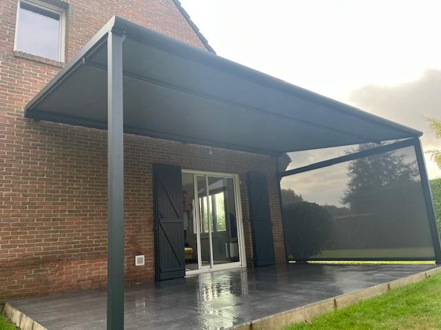 Réalisation d'une Pergola toile à Nieppe