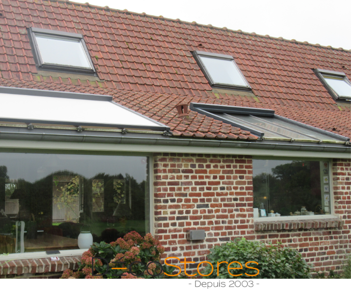 POSE DE STORES EXTERIEUR DE VERANDA