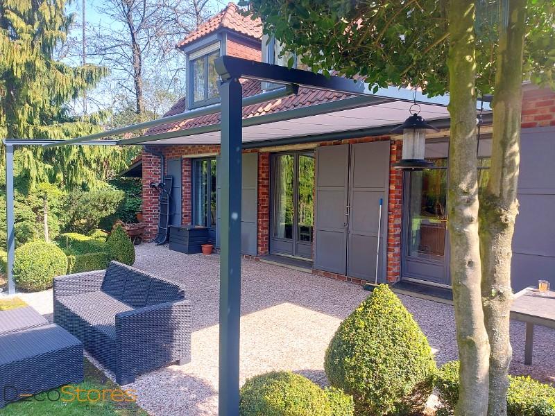 POSE D'UNE PERGOLA TOILE À WASQUEHAL DANS LES HAUTS DE FRANCE