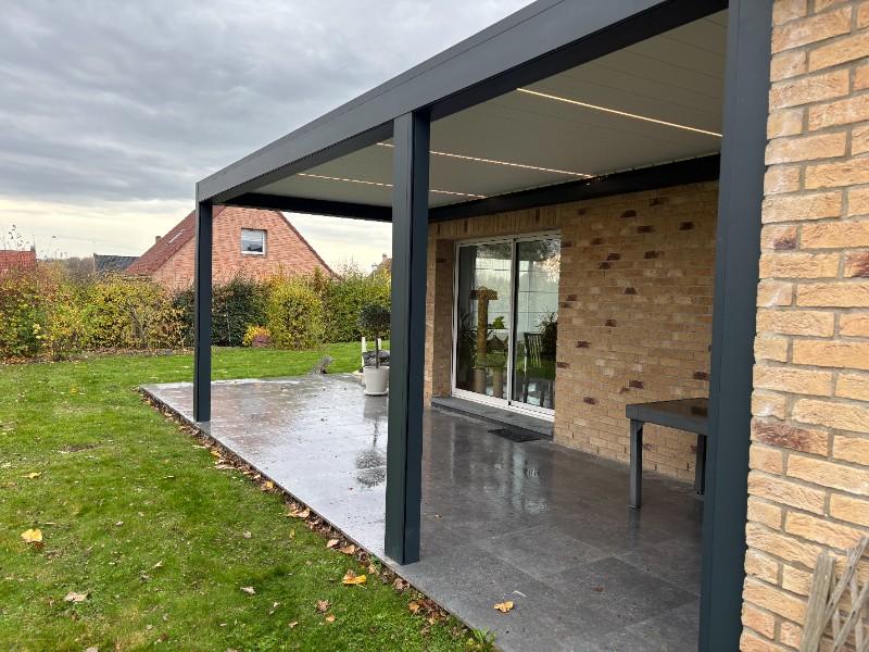 Pose d'une Pergola Bioclimatique à Merris