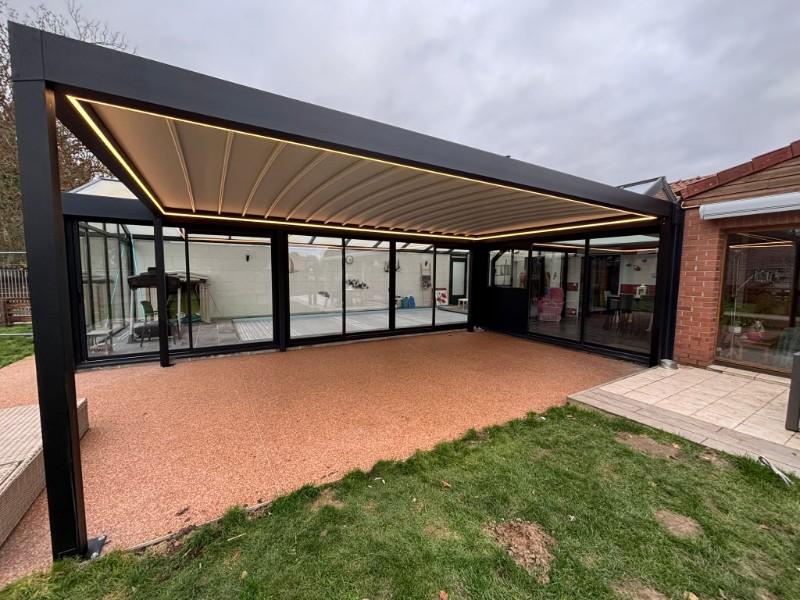 Installation d'une Pergola FLY à BOUVIGNIES