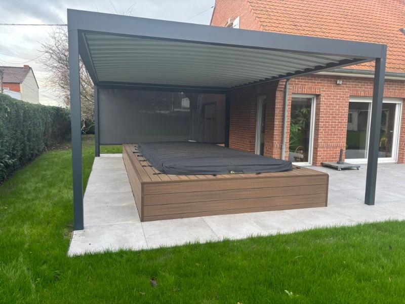 Installation d'une Pergola FLY et screen à ANHIERS