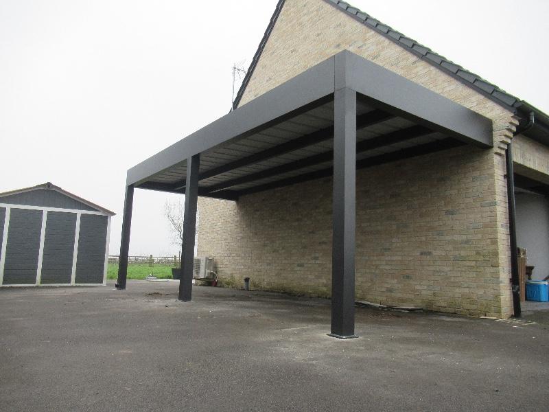 Installation d’un carport en aluminium dans la ville de Caffiers