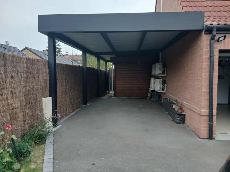 Réalisation d'un carport à Quesnoy sur deule