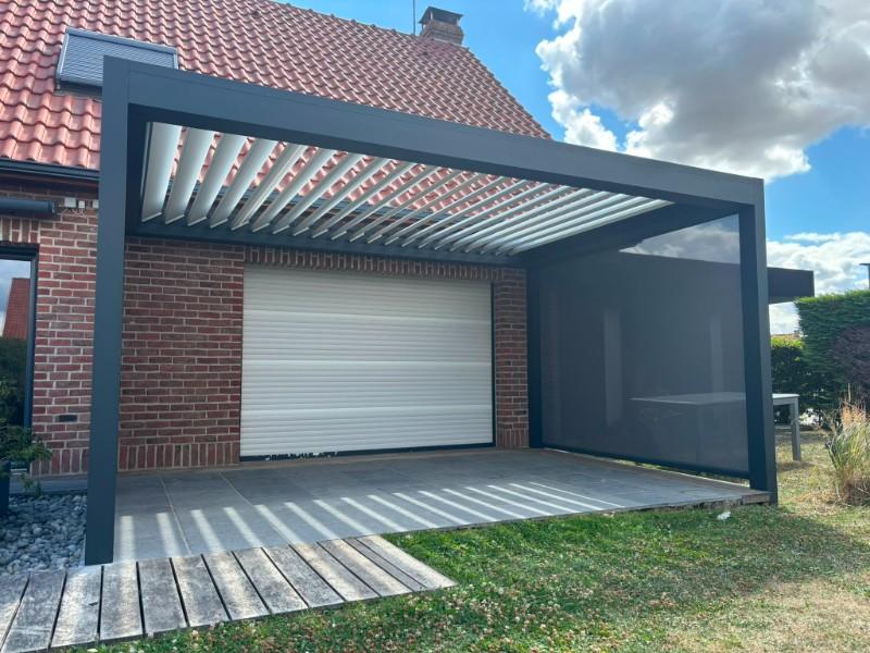 Pose d'une Pergola Bioclimatique à Bailleul