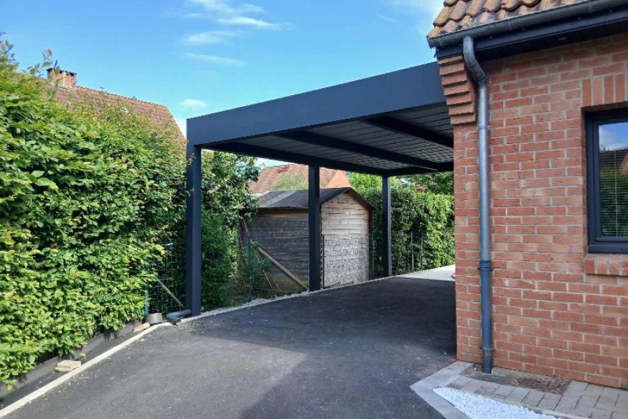Pose d’un carport à Arras : allier protection et élégance 