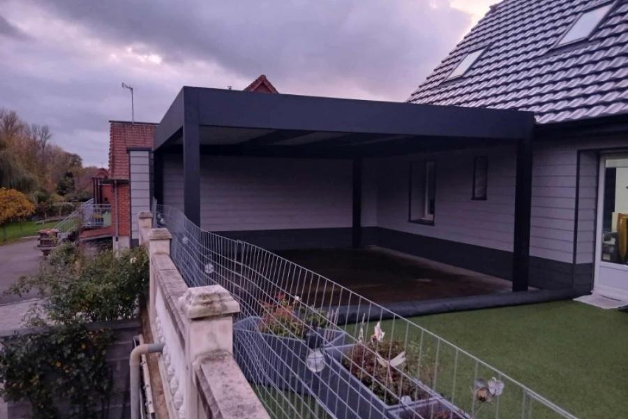 Installation d'un Caport à Delettes Installation d'un Caport à Delettes