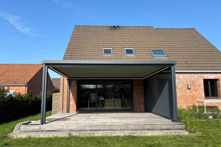 Installation d'une Pergola FLY à ERQUINGHEM LYS