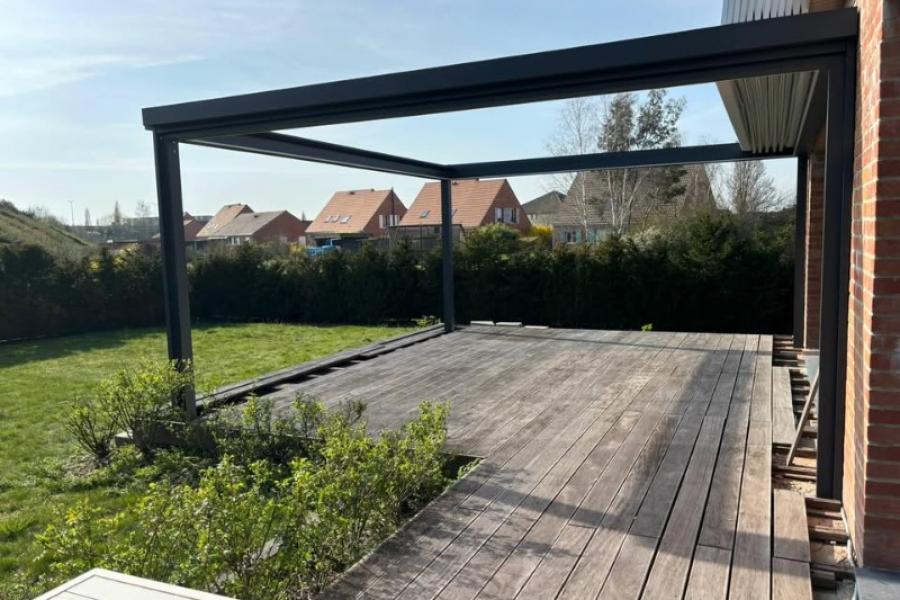Installation d'une Pergola FLY à ERQUINGHEM LYS