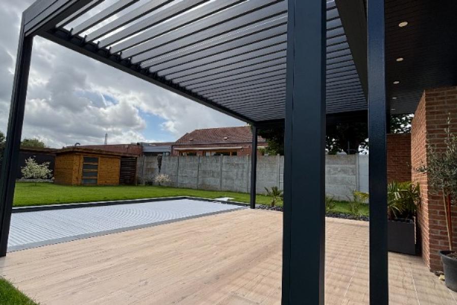 Installation d'une Pergola Bioclimatique à Gondecourt