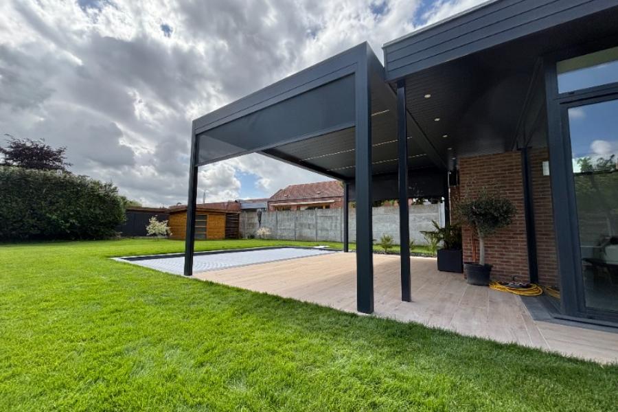 Installation d'une Pergola Bioclimatique à Gondecourt
