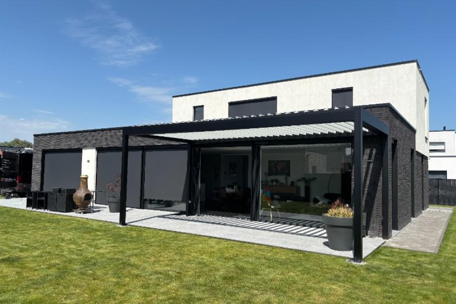 Installation d'une Pergola Bioclimatique à DEULEMONT