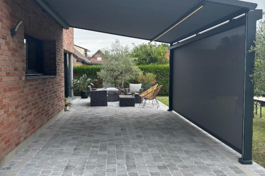 Installation d'une Pergola toile à FLINES LEZ RACHES