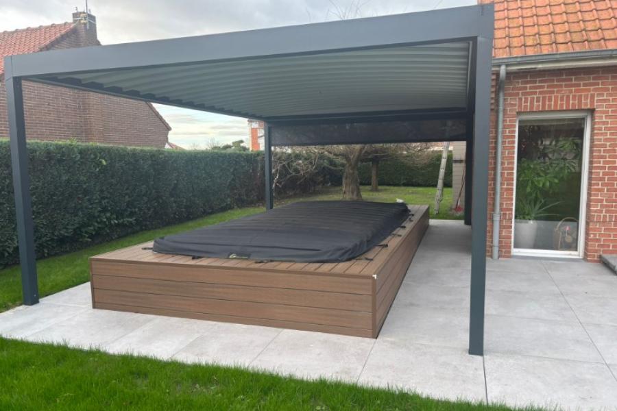 Installation d'une Pergola FLY et screen à ANHIERS