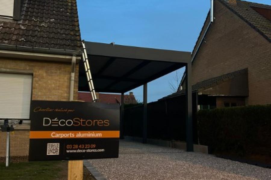 Installation d'un Carport à Frelinghien