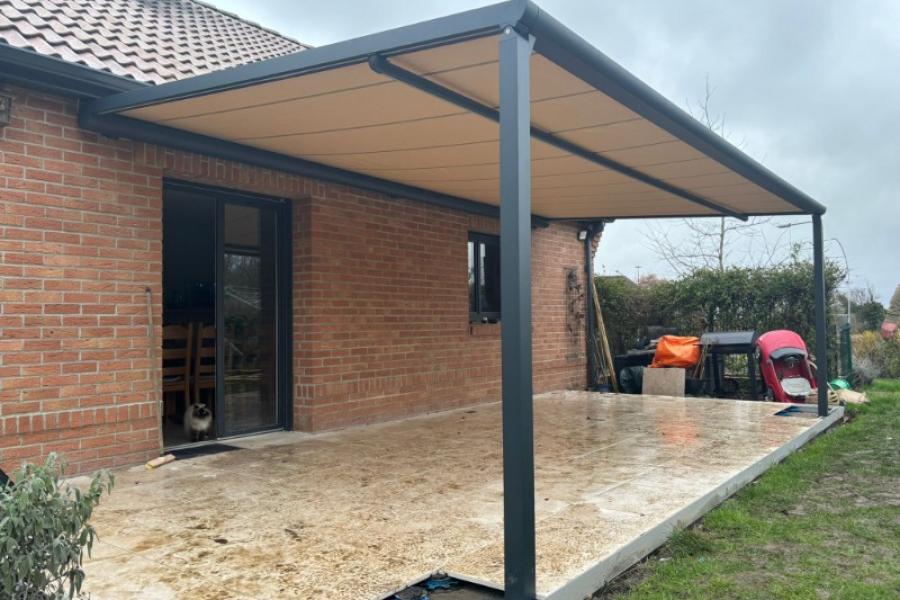 Installation d'une Pergola Toile à Lewarde