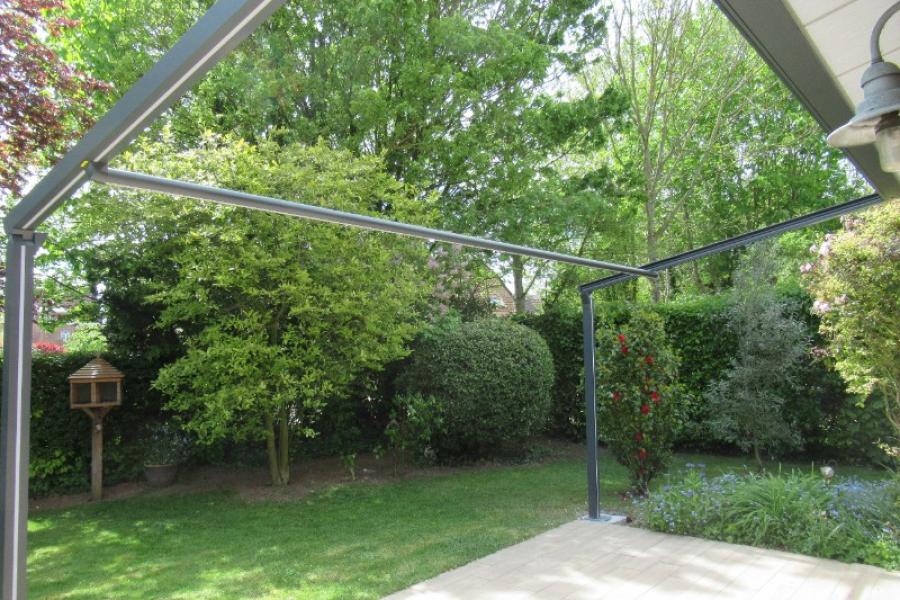 POSE D'UNE PERGOLA TOILE A BAILLEUL