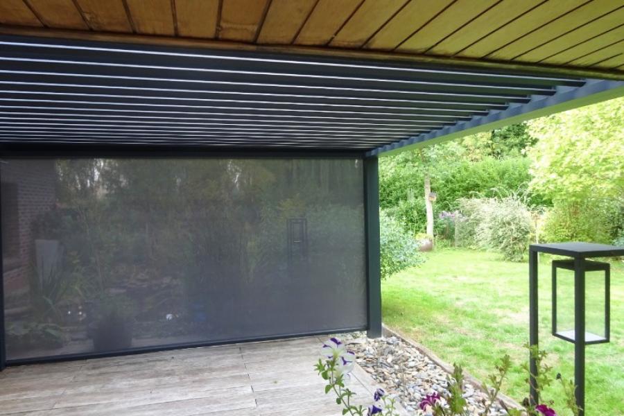 POSE D'UNE PERGOLA BIOCLIMATIQUE À LAVENTIE HAUTS-DE-FRANCE