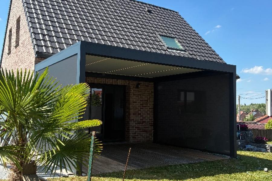 Installation d’une pergola bioclimatique à Fromelles : confort & modernité