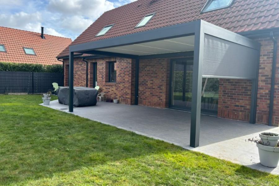 Installation d'une Pergola Bioclimatique à Fleurbaix Installation d'une Pergola Bioclimatique à Fleurbaix