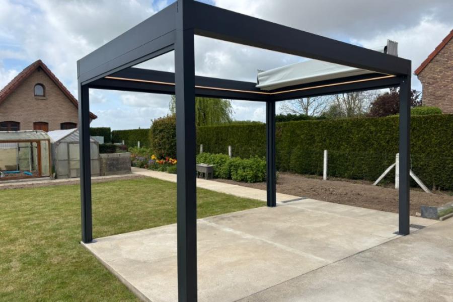 Pose d'une Pergola FLY à ZUYTPEENE