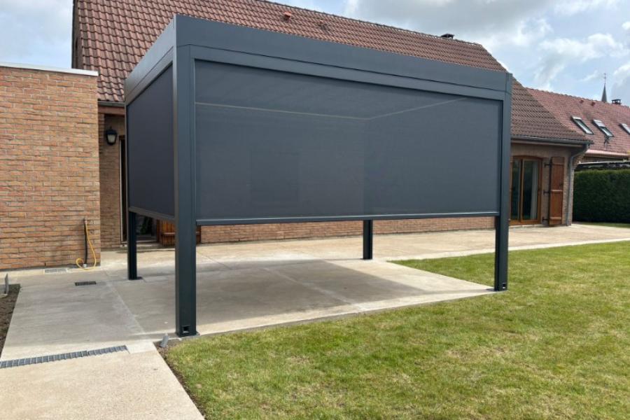 Pose d'une Pergola FLY à ZUYTPEENE