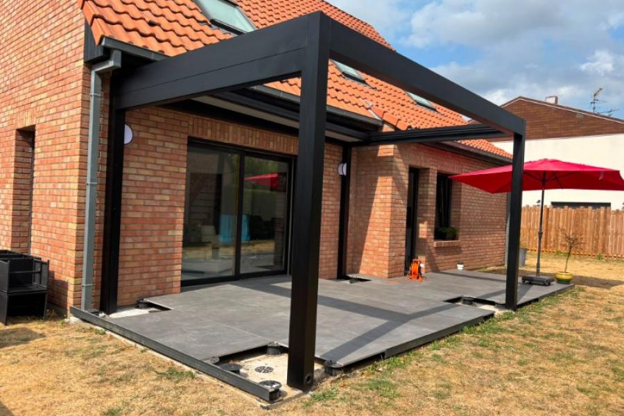 Installation d'une Pergola COMPACT à Santes