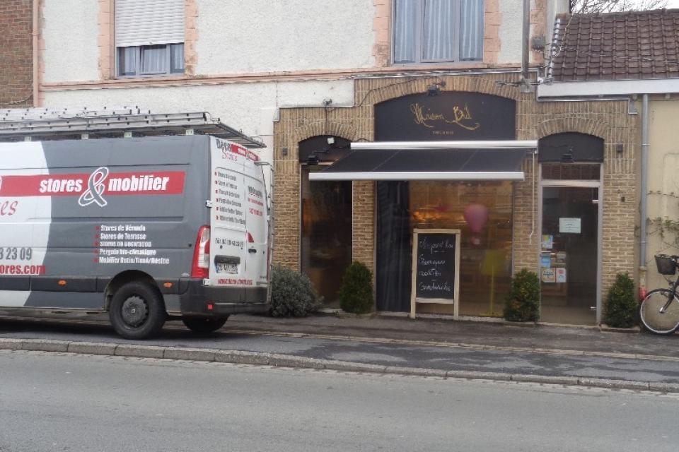 Store de terrasse pour Boulangerie - Bailleul