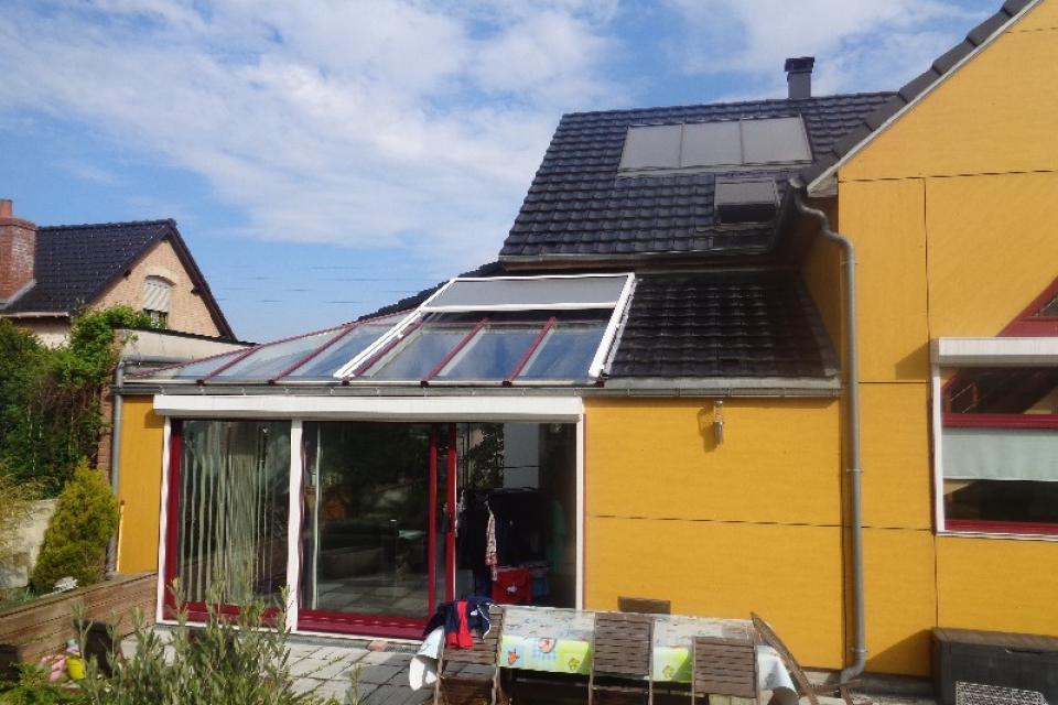 Store extérieur de toiture de véranda - Annay