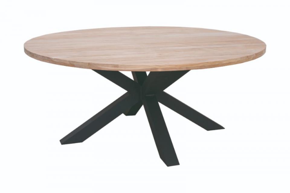 TABLE FELINE RONDE PLATEAU TECK