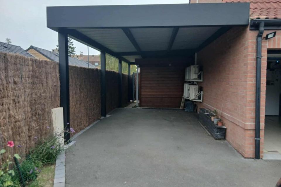Réalisation d'un carport à Quesnoy sur deule